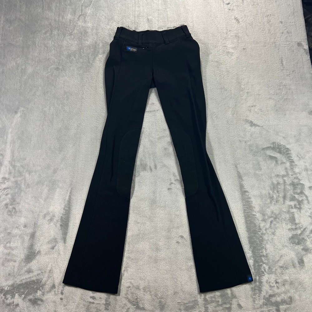 IRIDEON Riding Breeches Womens Small Black Ribbed Bootcut Equestrian